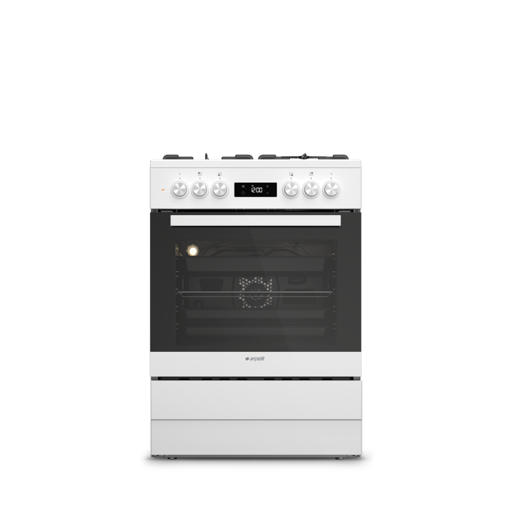 Arçelik 8541 SF Beyaz Ocaklı Fırın